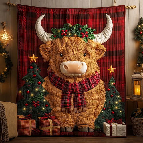 Highland Cow Quilted Blanket GFTOYC2328