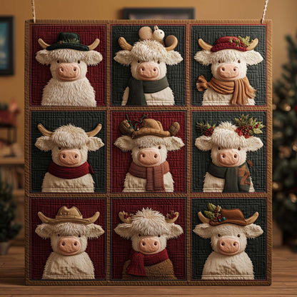 Highland Cow Quilted Blanket GFTOYC2329