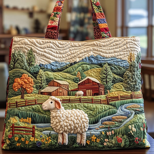 Adorable Sheep Quilted Tote Bag GFTOYC232