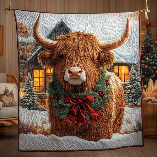 Highland Cow Quilted Blanket GFTOYC2330
