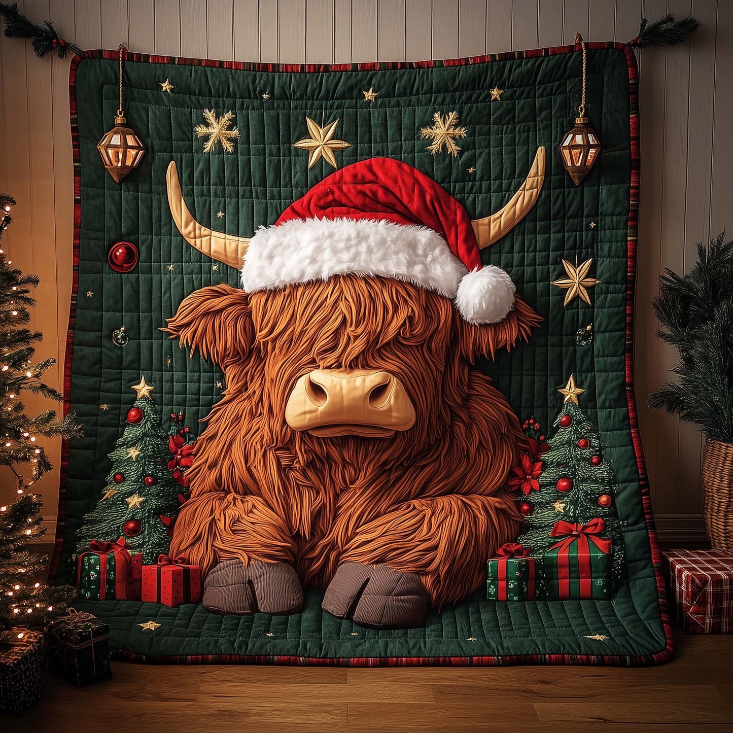 Highland Cow Quilted Blanket GFTOYC2331