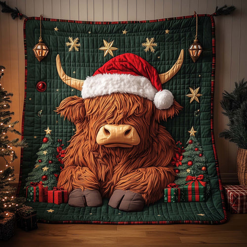 Highland Cow Quilted Blanket GFTOYC2331