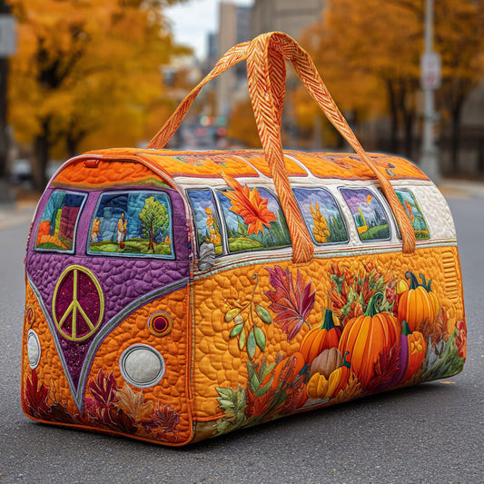 Autumn Hippie Van Quilted Duffle Bag GFTOYC234