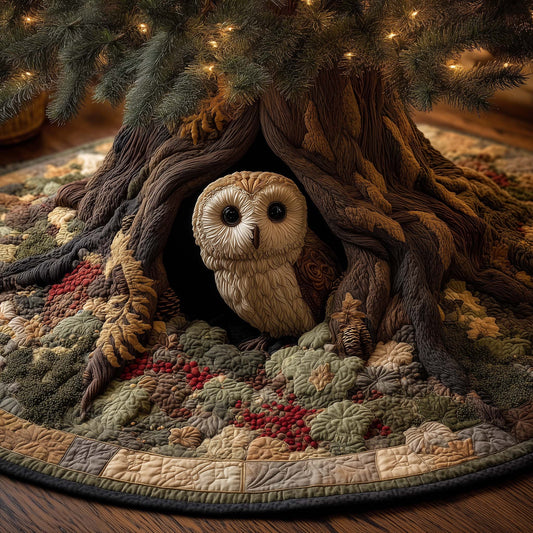 Dream Owl Quilted Tree Skirt GFTOYC2344