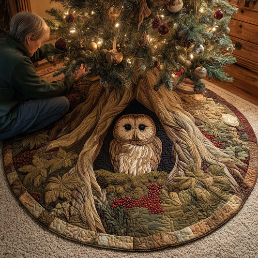 Dream Owl Quilted Tree Skirt GFTOYC2345