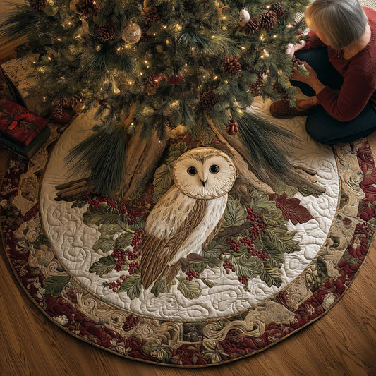 Dream Owl Quilted Tree Skirt GFTOYC2346