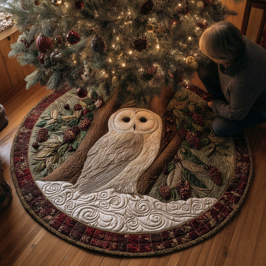Dream Owl Quilted Tree Skirt GFTOYC2347