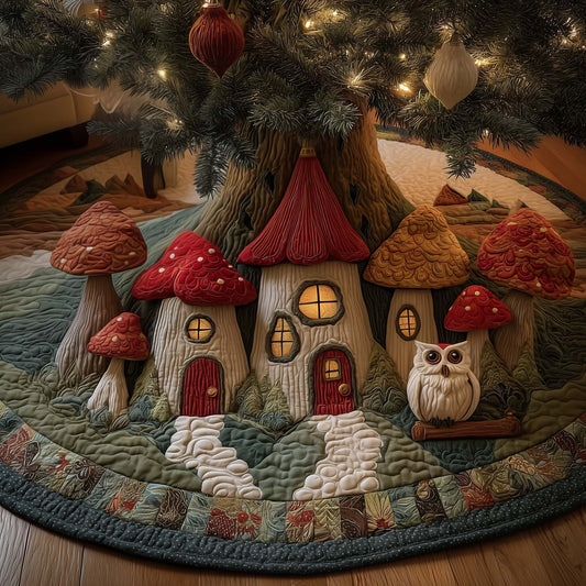 Dream Owl Quilted Tree Skirt GFTOYC2348