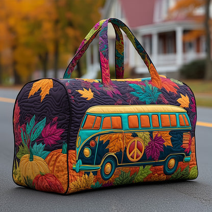 Autumn Hippie Van Quilted Duffle Bag GFTOYC235