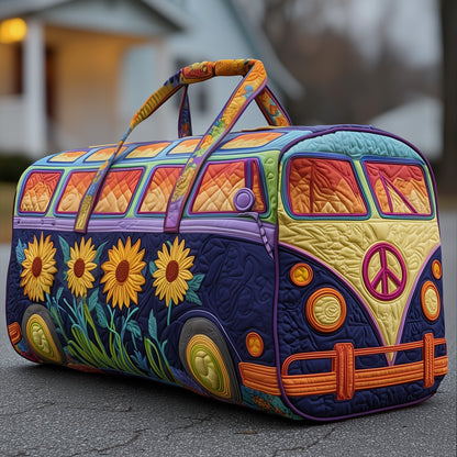 Sunflower Hippie Van Quilted Duffle Bag GFTOYC238