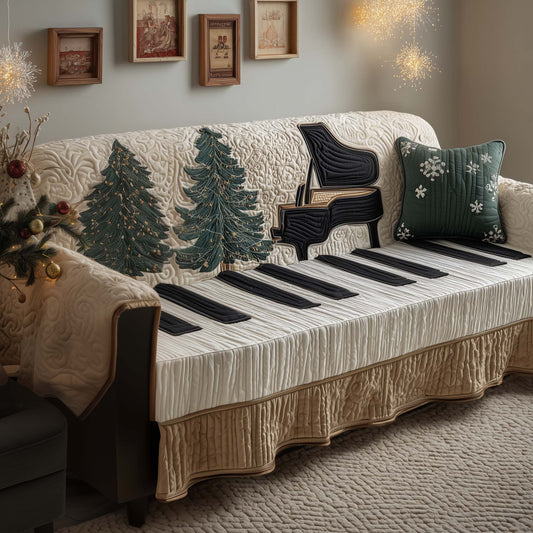 Elegant Piano Quilted Sofa Cover GFTOYC2381