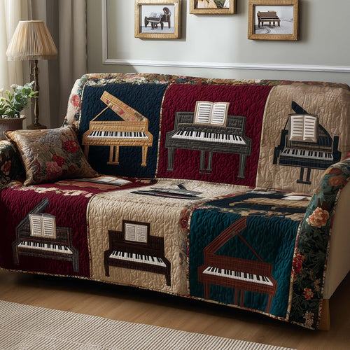 Elegant Piano Quilted Sofa Cover GFTOYC2383