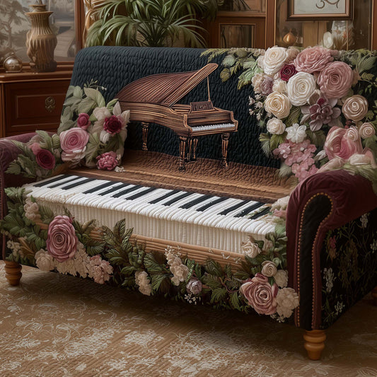 Elegant Piano Quilted Sofa Cover GFTOYC2384