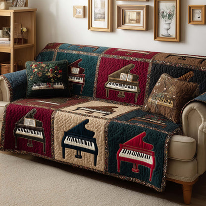 Elegant Piano Quilted Sofa Cover GFTOYC2385