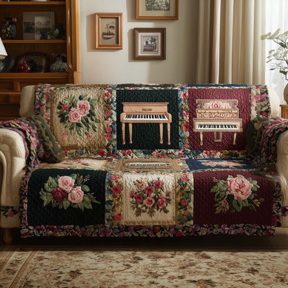 Elegant Piano Quilted Sofa Cover GFTOYC2386