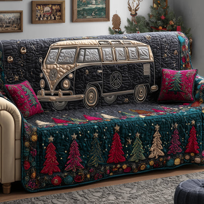 Festive Van Quilted Sofa Cover GFTOYC2404