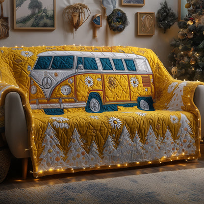 Festive Van Quilted Sofa Cover GFTOYC2406