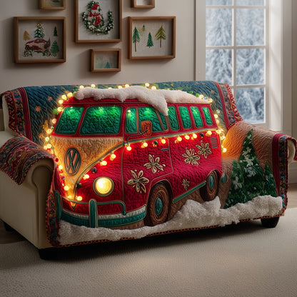 Festive Van Quilted Sofa Cover GFTOYC2407