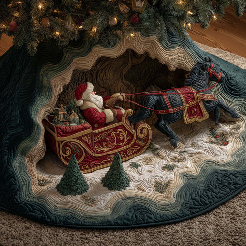Sleigh Charger Quilted Tree Skirt GFTOYC2455