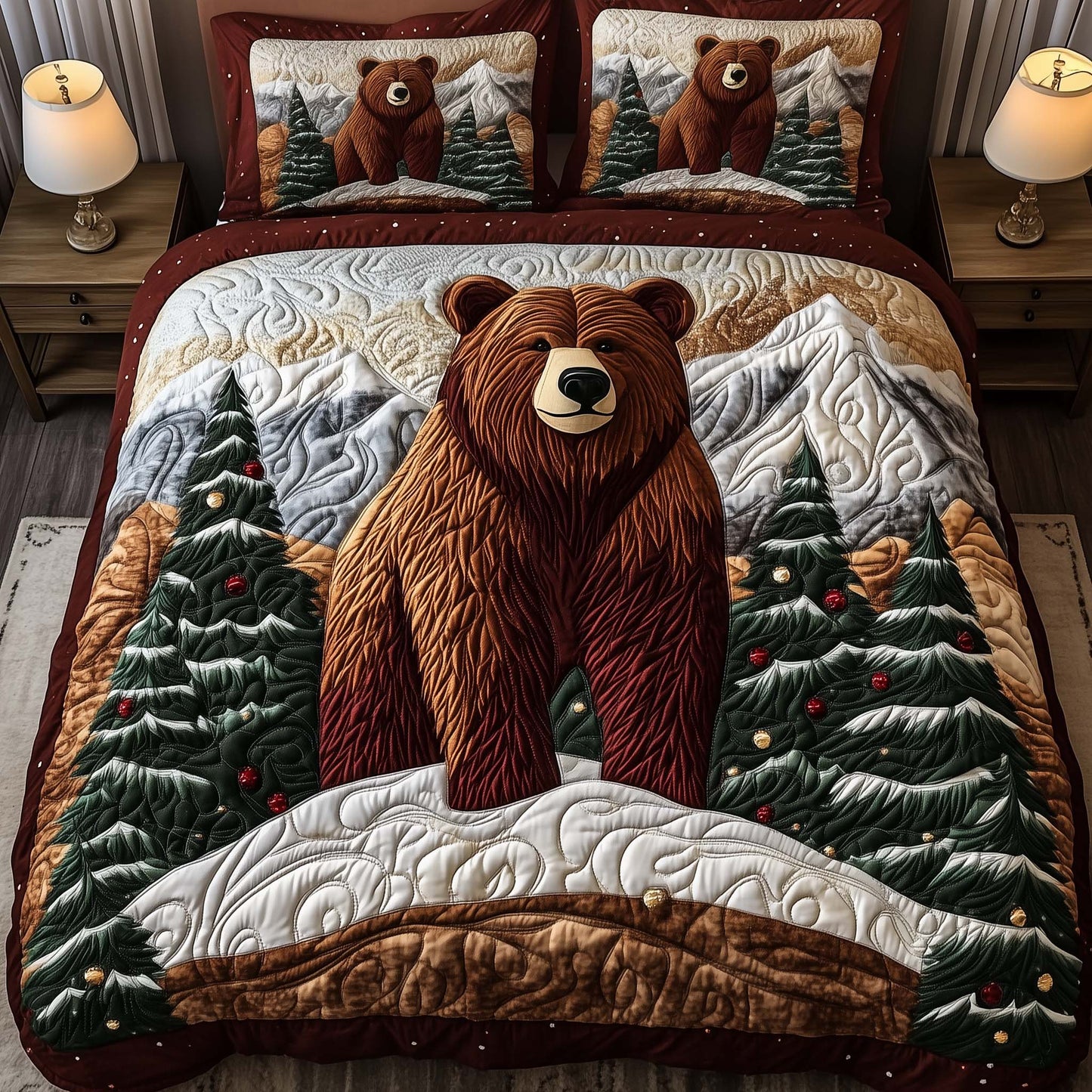 Holiday Bear Duvet Cover Set GFTOYC2459