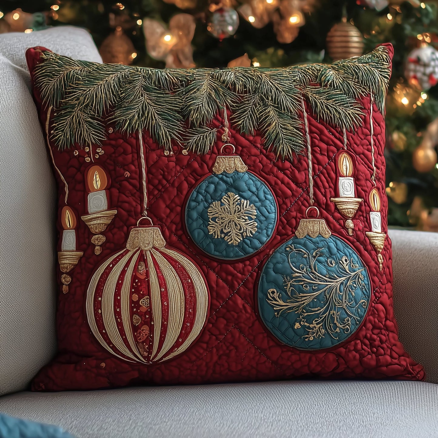 Starry Ornament Quilted Pillow Case GFTOYC2468