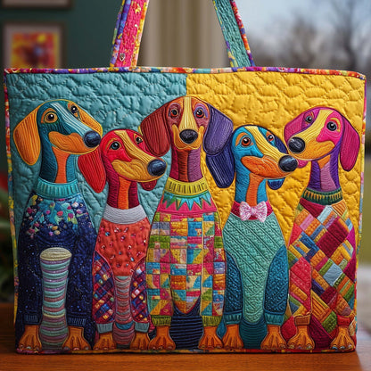 Long Pup Quilted Tote Bag GFTOYC2488