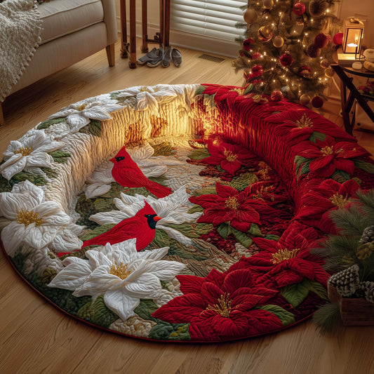Blossom Cardinal Quilted Round Mat GFTOYC2596
