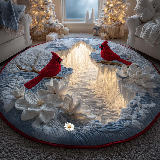 Blossom Cardinal Quilted Round Mat GFTOYC2598