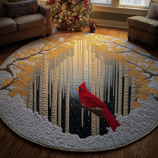 Blossom Cardinal Quilted Round Mat GFTOYC2600