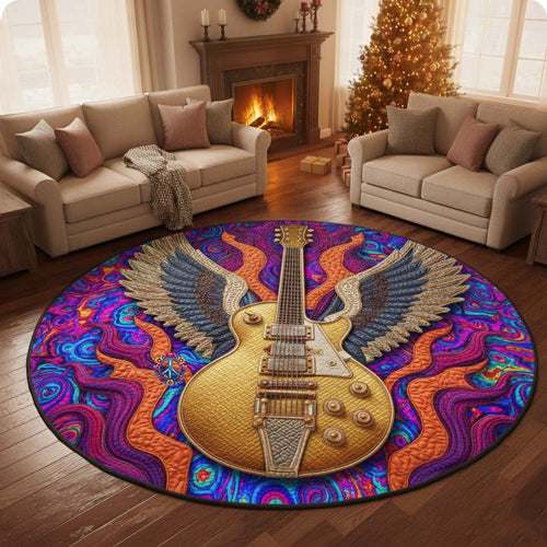 Guitar Dream Quilted Round Mat GFTOYC2642