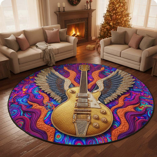 Guitar Dream Quilted Round Mat GFTOYC2642