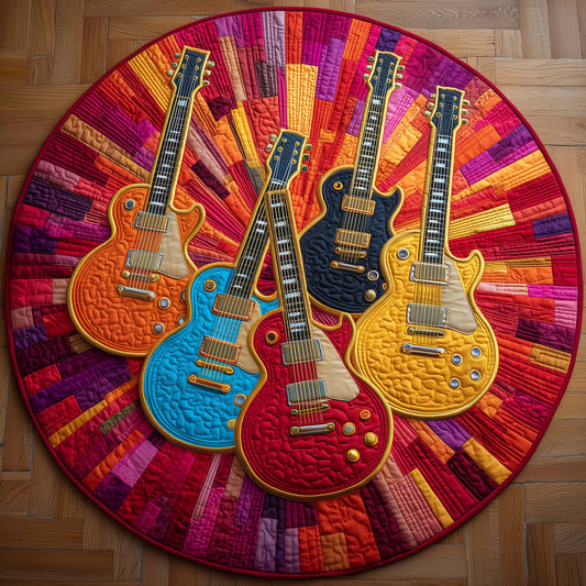 Guitar Dream Quilted Round Mat GFTOYC2644