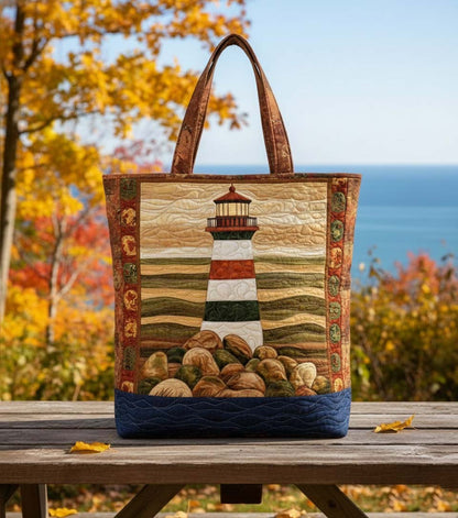 Lighthouse View Quilted Tote Bag GFTOYC2676