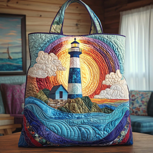 Lighthouse View Quilted Tote Bag GFTOYC2678