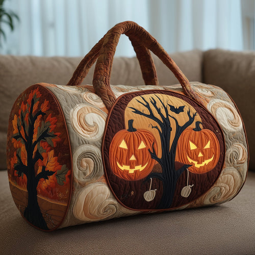 Halloween Pumpkin Quilted Duffle Bag GFTOYC26