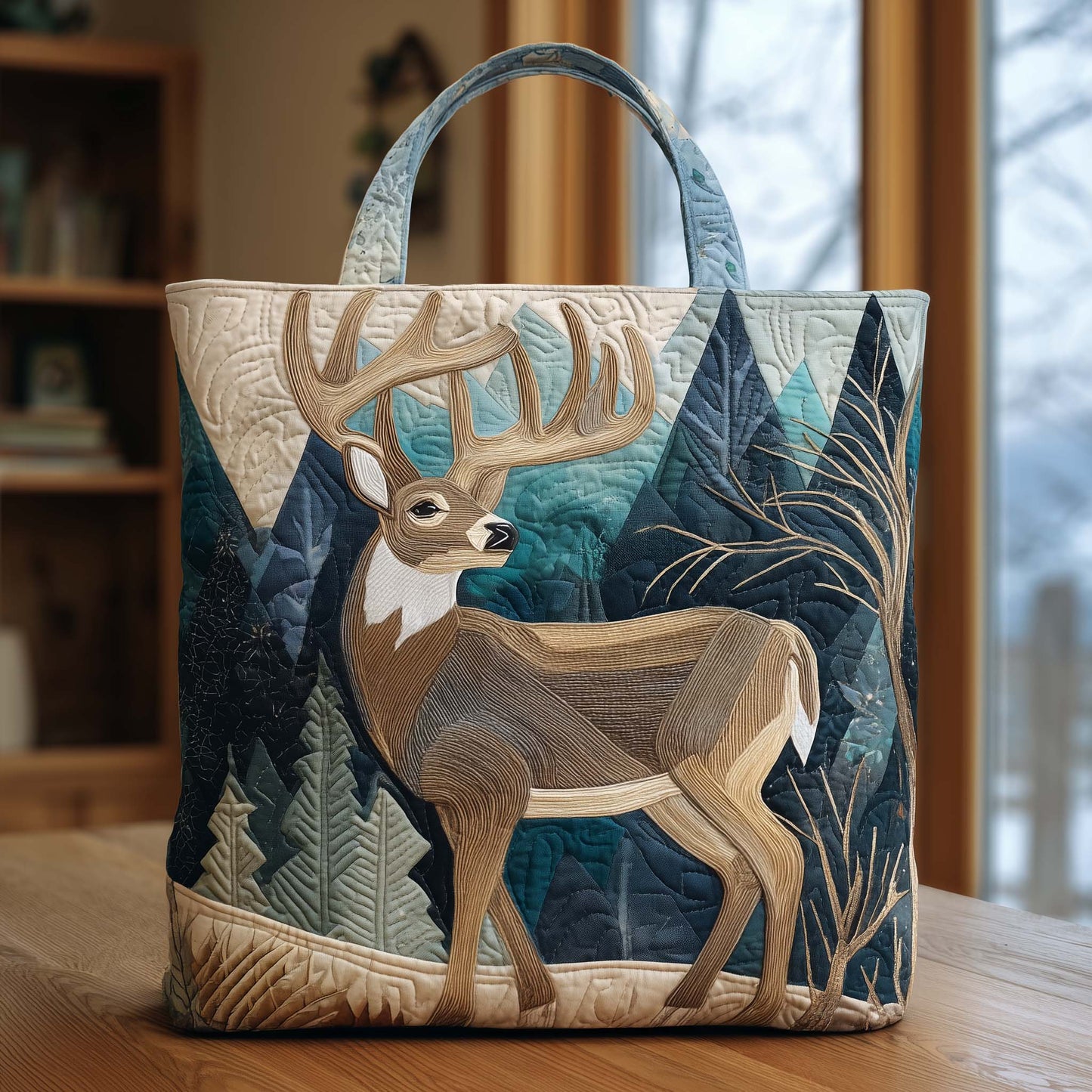 Majestic Deer Quilted Tote Bag GFTOYC2743