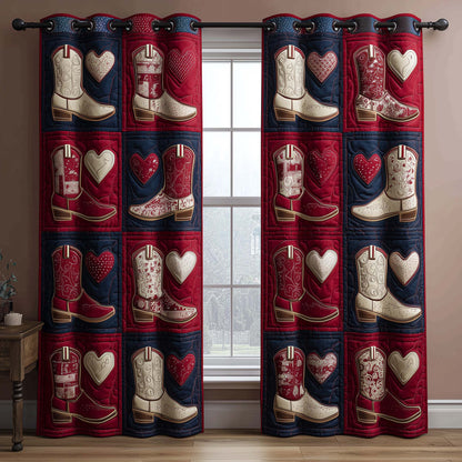 Western Vibe Quilted Curtains GFTOYC2784