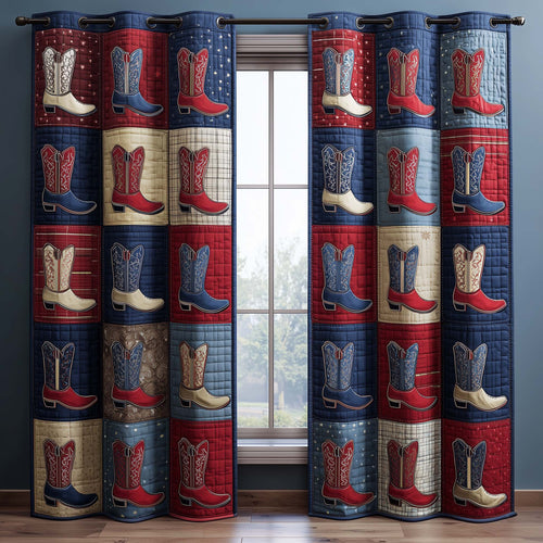 Western Vibe Quilted Curtains GFTOYC2785