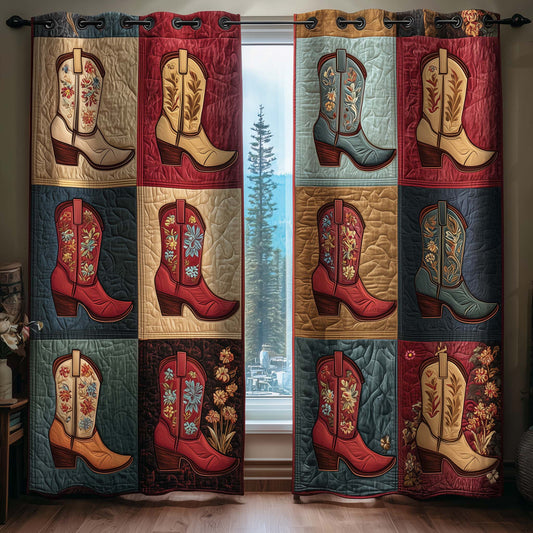 Western Vibe Quilted Curtains GFTOYC2786