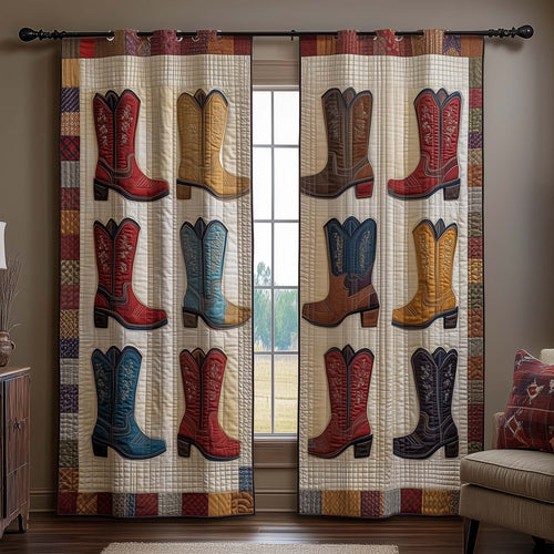 Western Vibe Quilted Curtains GFTOYC2788