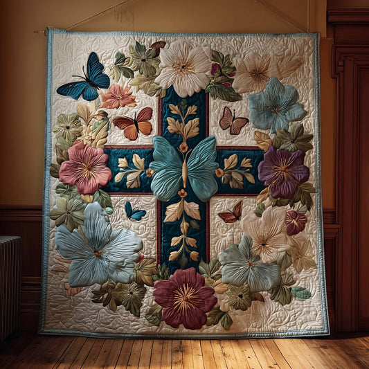 Elegant Butterfly Quilted Blanket GFTOYC2792