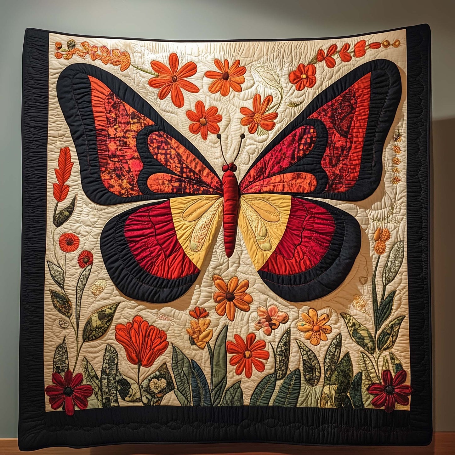 Elegant Butterfly Quilted Blanket GFTOYC2794