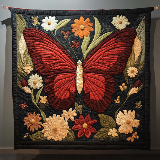 Elegant Butterfly Quilted Blanket GFTOYC2795