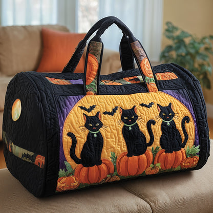 Halloween Cat Quilted Duffle Bag GFTOYC284