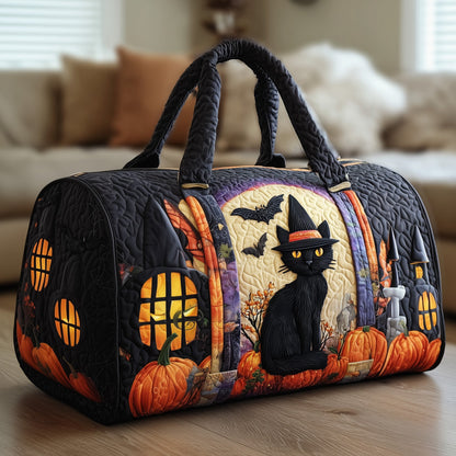 Halloween Cat Quilted Duffle Bag GFTOYC285
