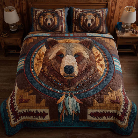 Golden Native 3-Piece Quilted Bedding Set GFTOYC2852