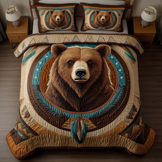 Golden Native 3-Piece Quilted Bedding Set GFTOYC2853