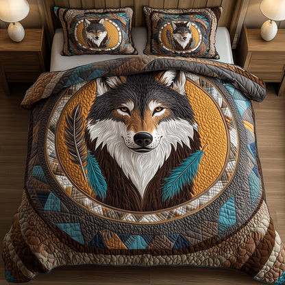 Golden Native 3-Piece Quilted Bedding Set GFTOYC2854