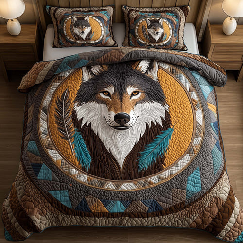 Golden Native 3-Piece Quilted Bedding Set GFTOYC2854