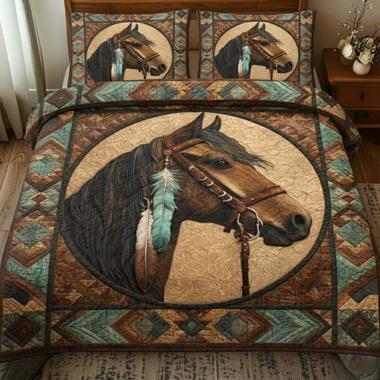 Golden Native 3-Piece Quilted Bedding Set GFTOYC2858